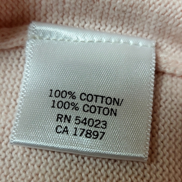 Banana Republic Man's Pink Long Sleeves 100% Cotton V-Neck Sweater- Size M - Picture 13 of 14